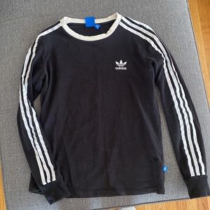 Adidas Three Stripe Long Sleeve Shirt